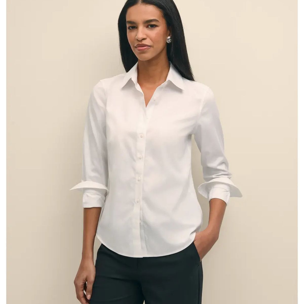BROOKS BROTHERS - Camisa Mujer Tc Ni Spma Cla Blanco Brooks Brothers