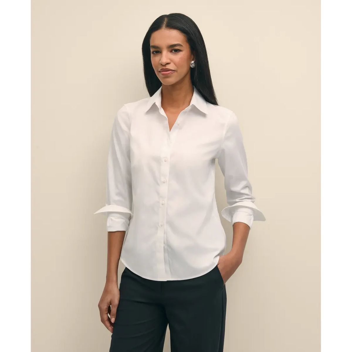 BROOKS BROTHERS - Camisa Mujer Tc Ni Spma Cla Blanco Brooks Brothers
