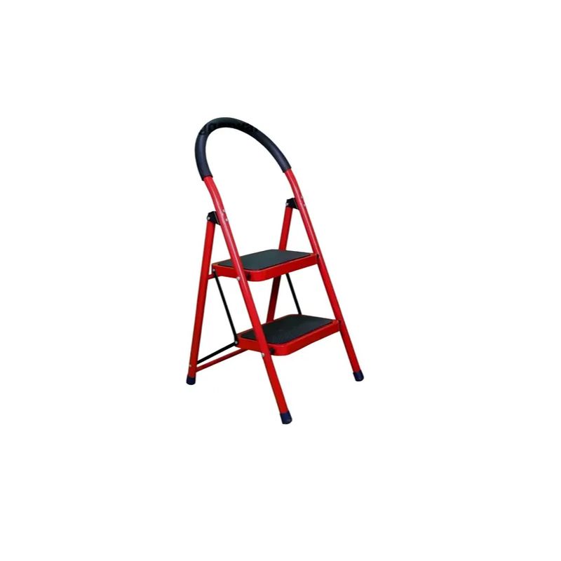 GENERICO - Escalera Metálica Plegable Antideslizante 2 Niveles