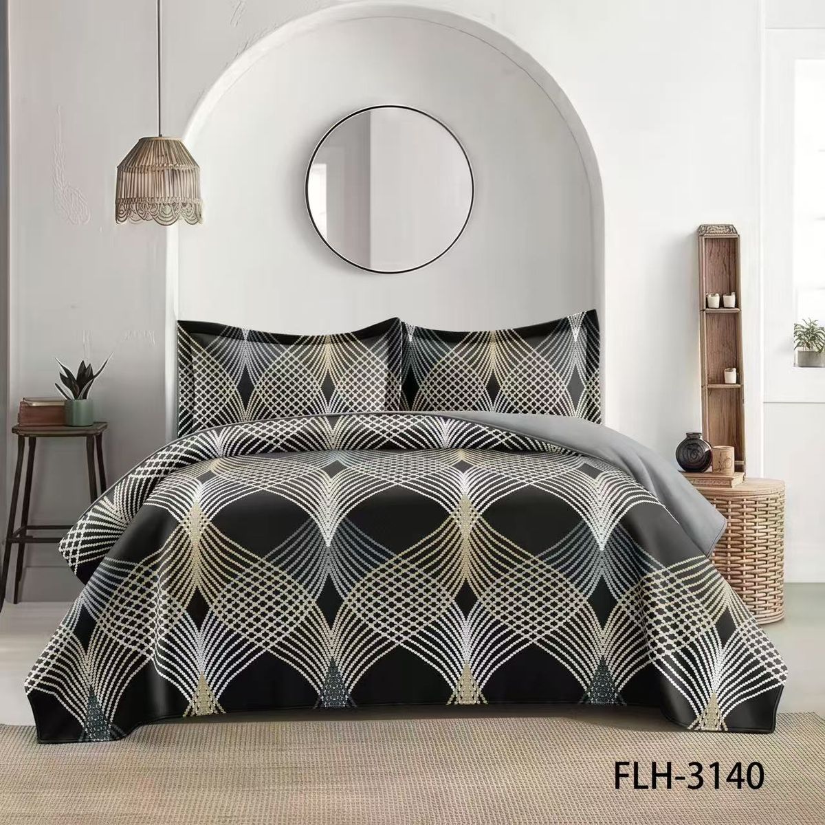 GENERICO - cubrecamas quilt verano diseño 2p