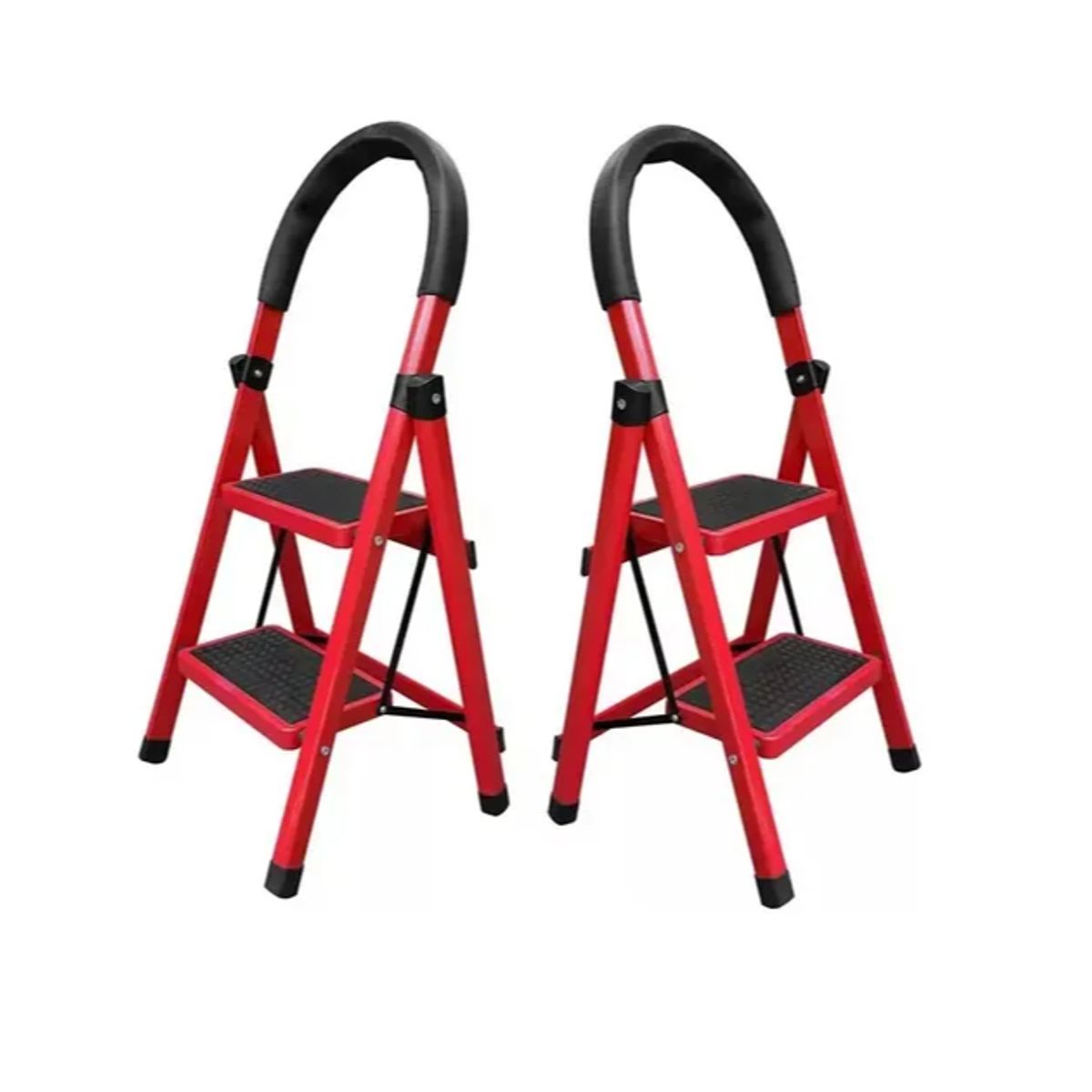 GENERICO - Escalera Metálica Plegable Antideslizante 2 Niveles