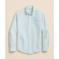 BROOKS BROTHERS - Camisa Hombre Spt Lino Celeste