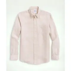 BROOKS BROTHERS - Camisa Hombre Spt Lino Beige