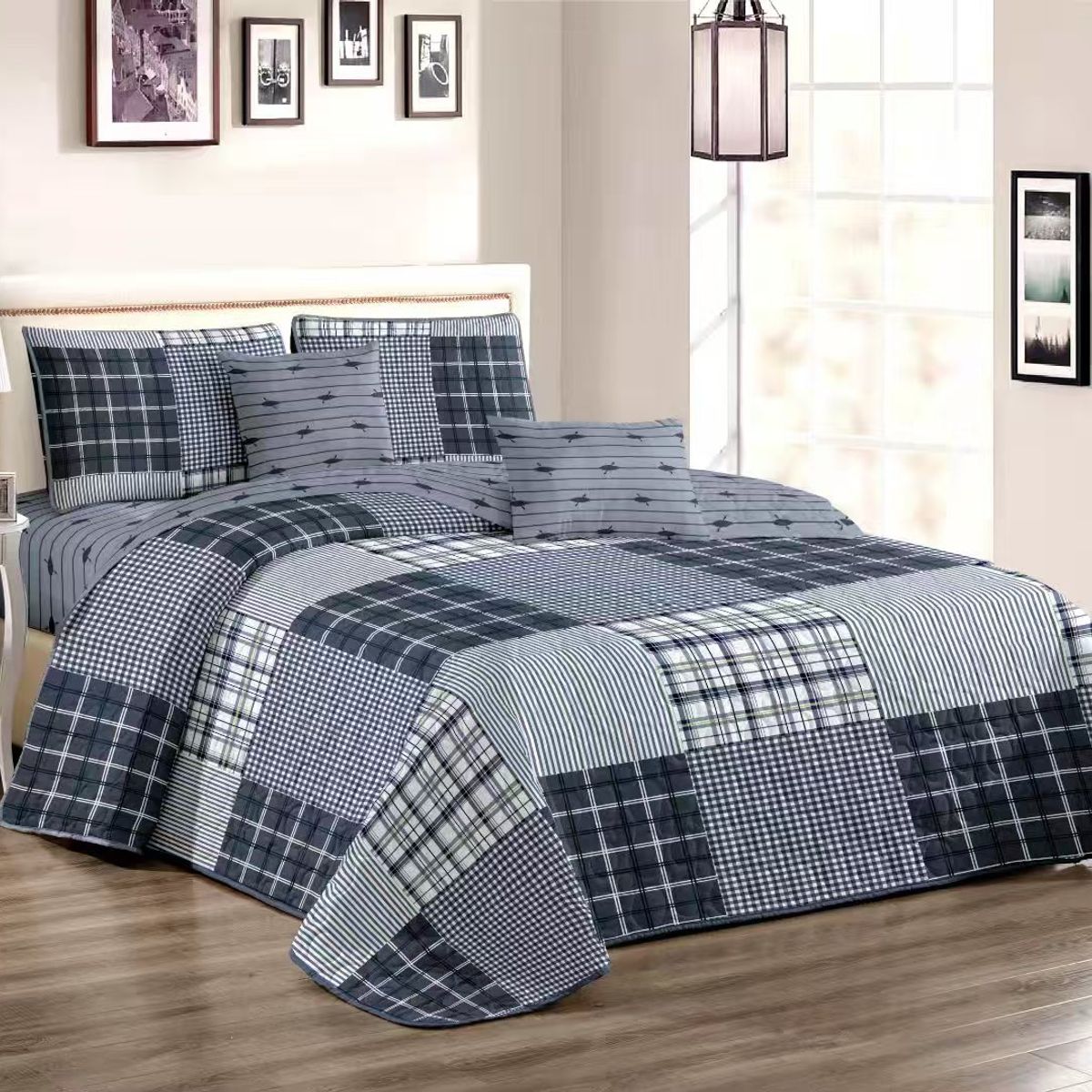 GENERICO - cubrecamas quilt verano diseño 2p