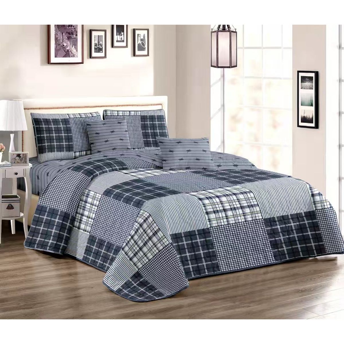 GENERICO - cubrecamas quilt verano diseño 2p