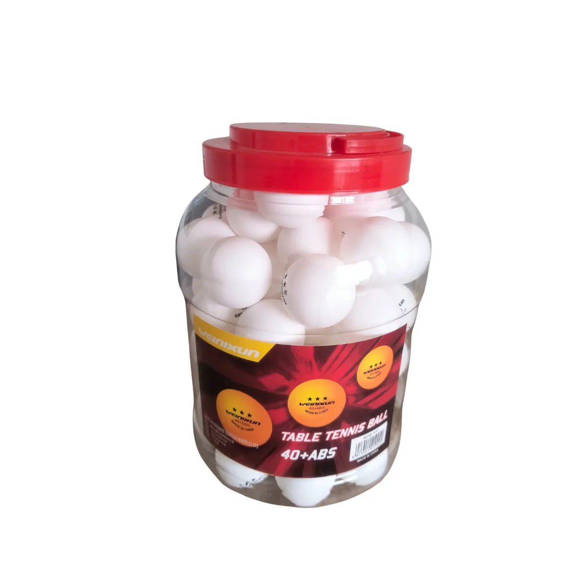 GENERICO - Set Pelota de Ping Pong 3 Estrellas Tarro de 58 unidades B