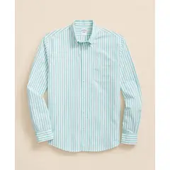 BROOKS BROTHERS - Camisa Hombre Spt Fdy Butcher Stripe Verde