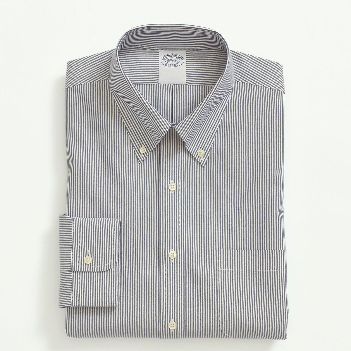 BROOKS BROTHERS - Camisa Hombre Sppt Pbd- Candy Stp Azul Brooks Brothers