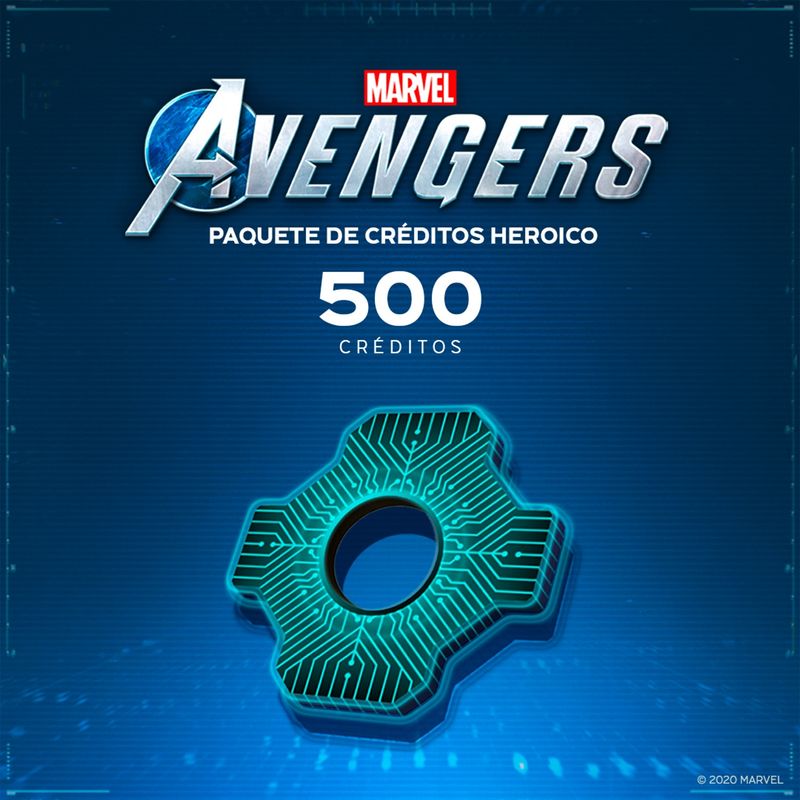 SONY - Marvel's Avengers Haroic Credits Pack 500 Créditos - Código Digital Sony