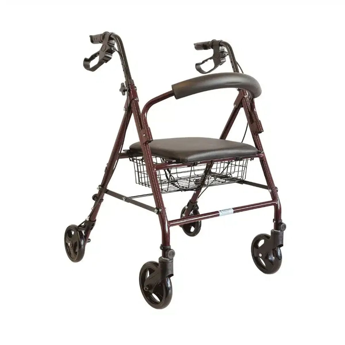 BOTICAMED - Andador burrito con ruedas plegable asiento y frenos