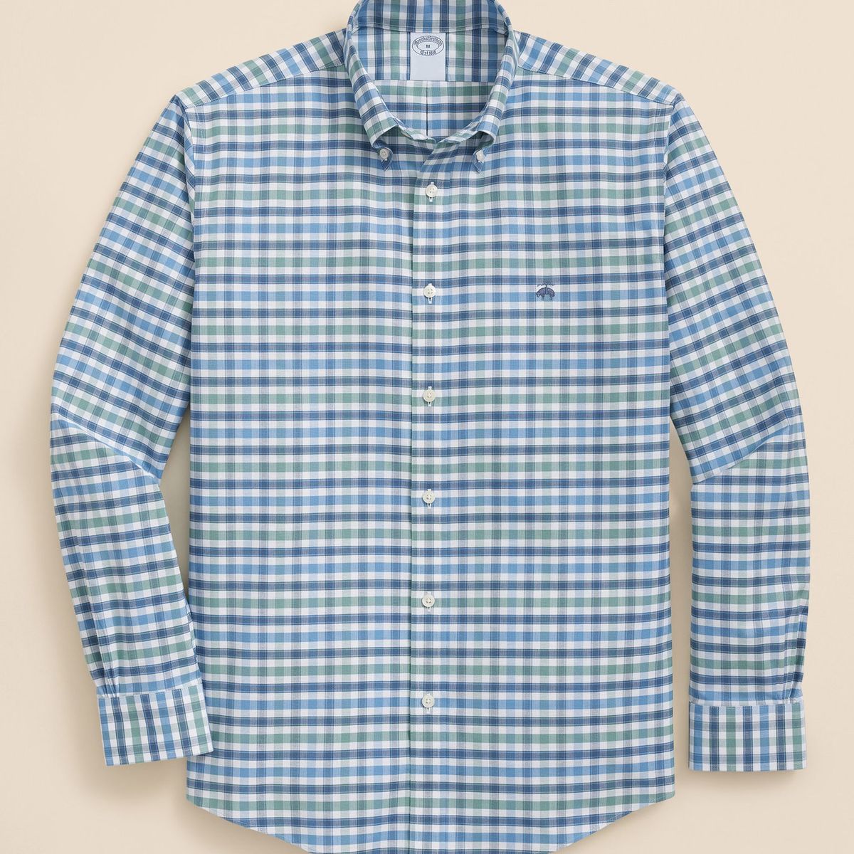 BROOKS BROTHERS - Camisa Hombre Spt Str Ni Ox Checks Verde Brooks Brothers