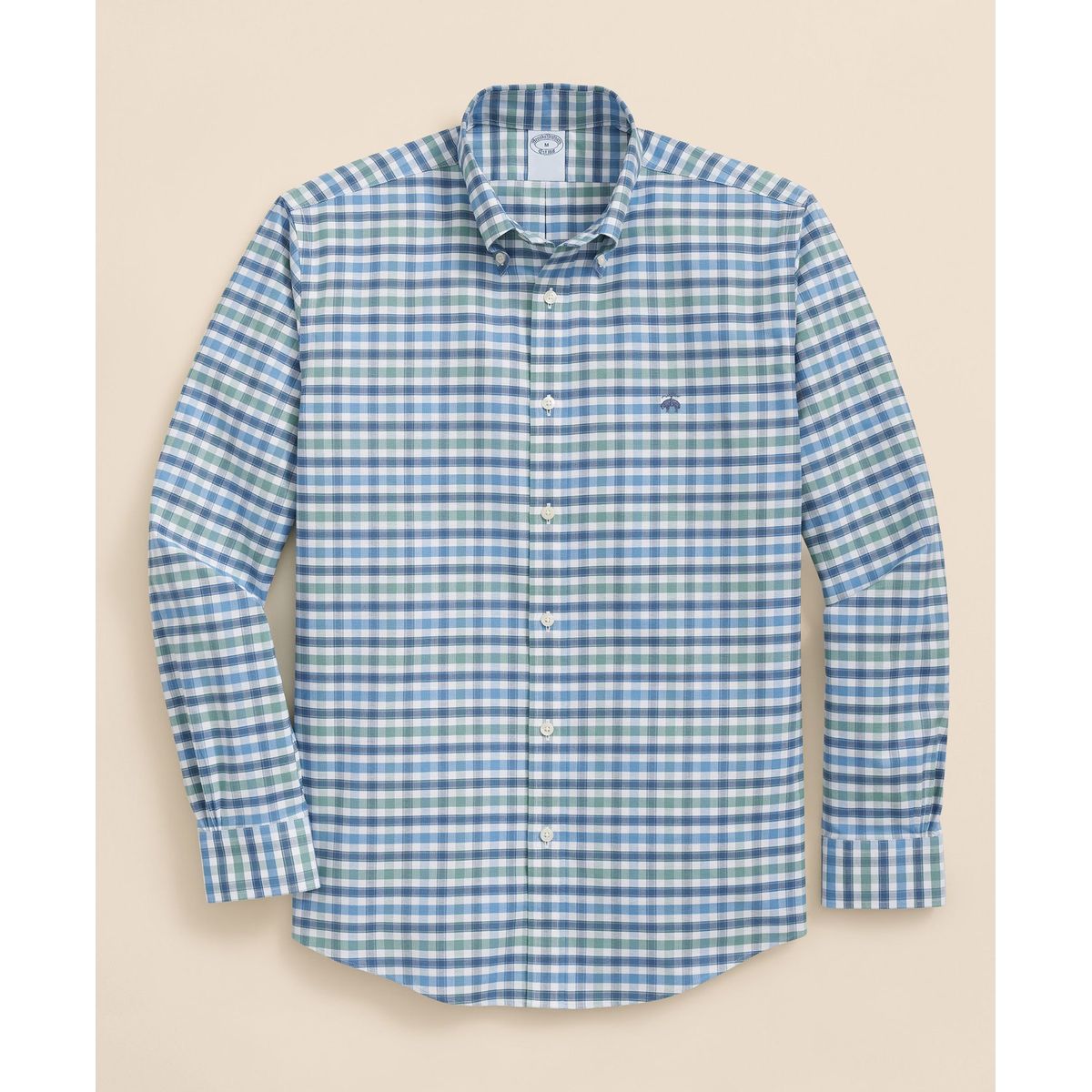BROOKS BROTHERS - Camisa Hombre Spt Str Ni Ox Checks Verde Brooks Brothers