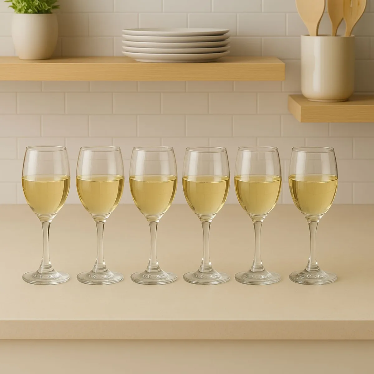 CRISTAR - Set 24 Copas Vasos Vidrio Transparente Cristar Celebraciones