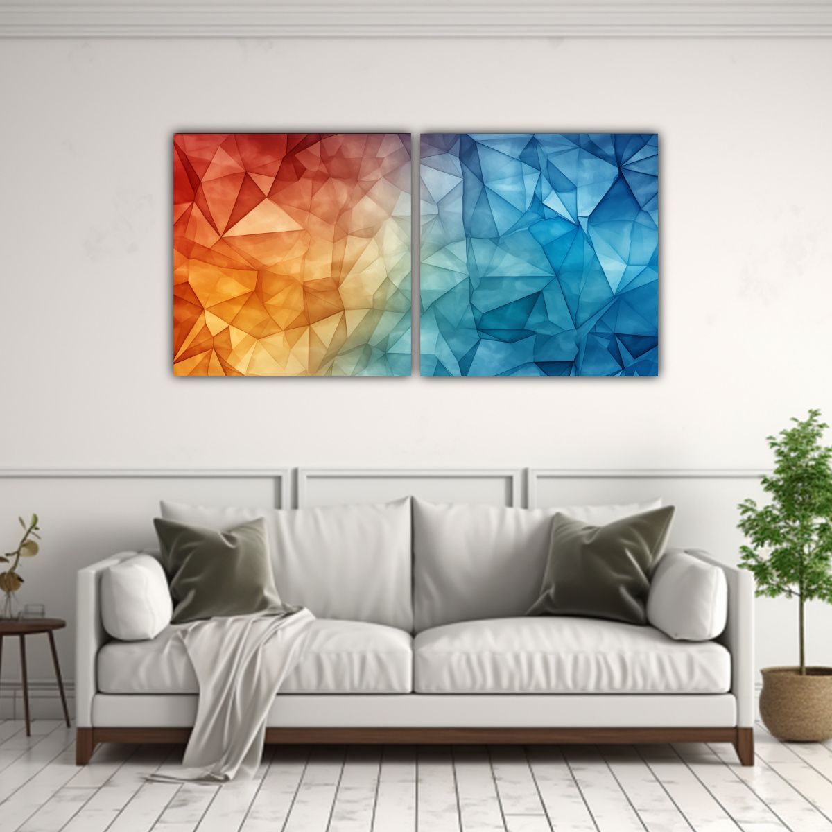 GENERICO - Pintura Abstracta Con Composición De Estrellas Y 140x70 Cm