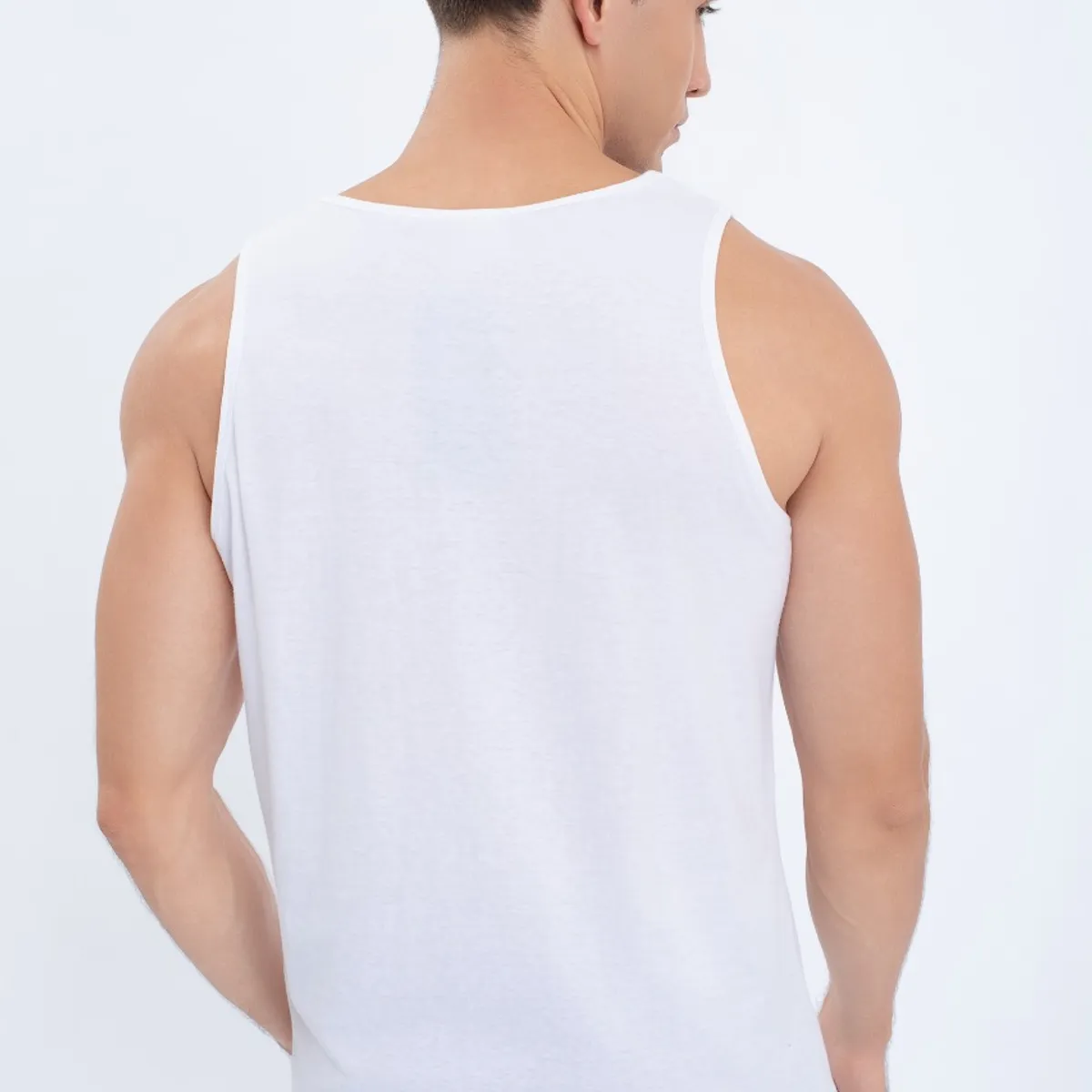 LIKE SHOP - Polera Musculosa Hombre Sin Mangas Paris Colores 7604