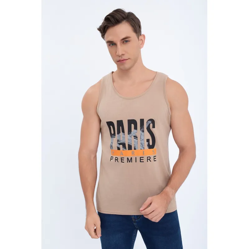MPROPIA - Polera Musculosa Hombre Sin Mangas Paris Colores 7604
