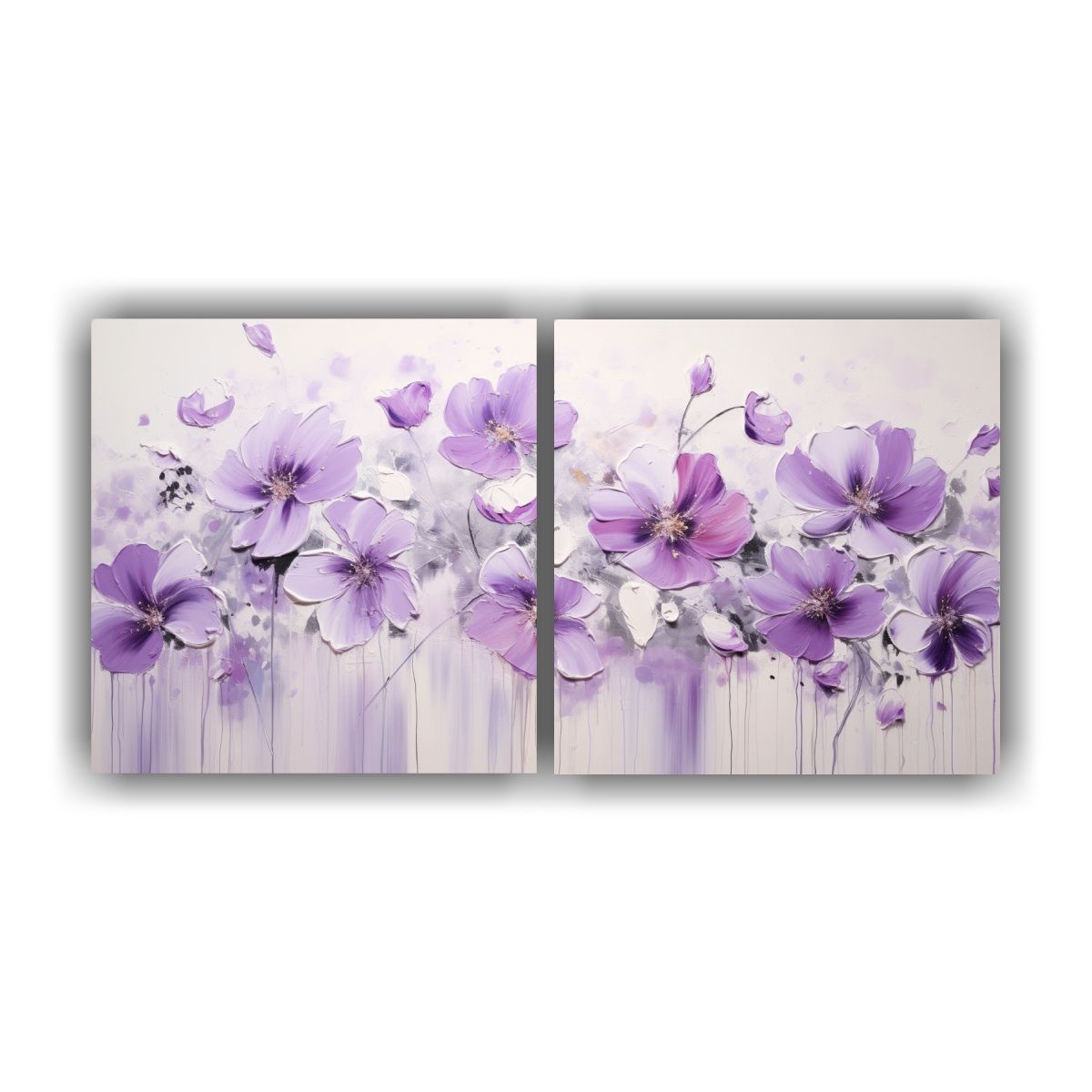 GENERICO - Cuadros Cálidos Para Salon Pintura Acrílica 140x70 Cm