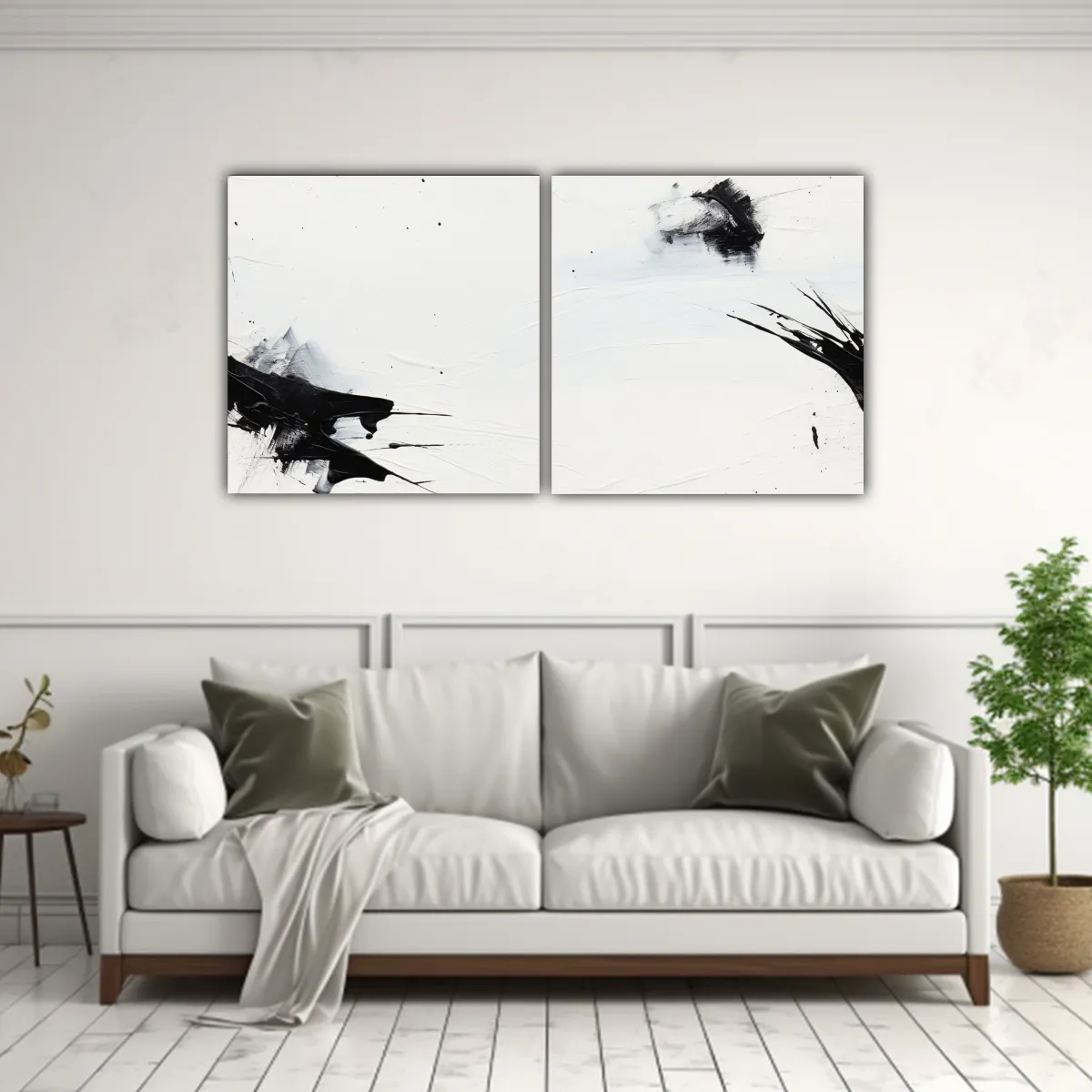 GENERICO - Pintura Abstracta Expresionista Minimalista 140x70 Cm