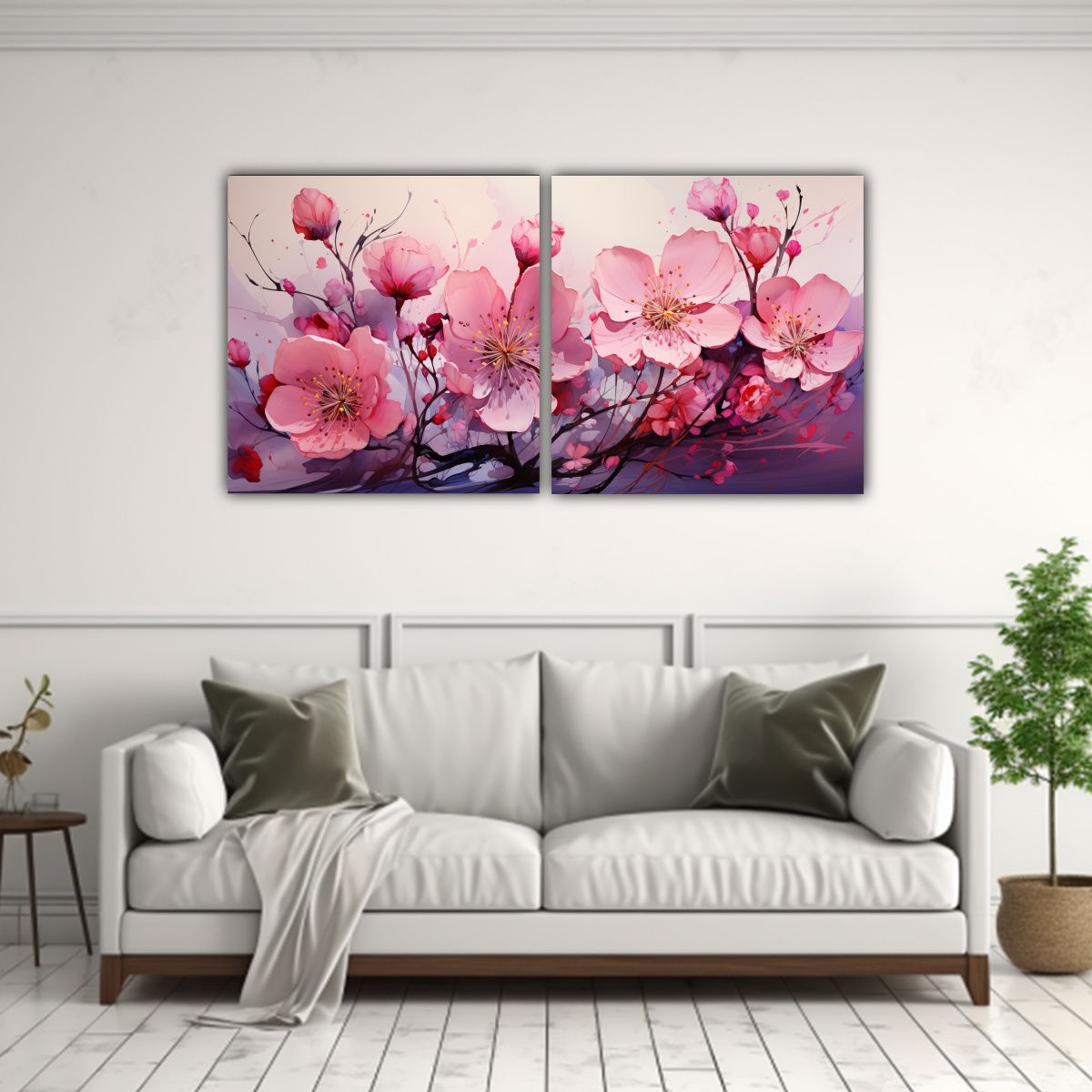 GENERICO - Pinturas Decorativas Creativas En Rosa Con 140x70 Cm