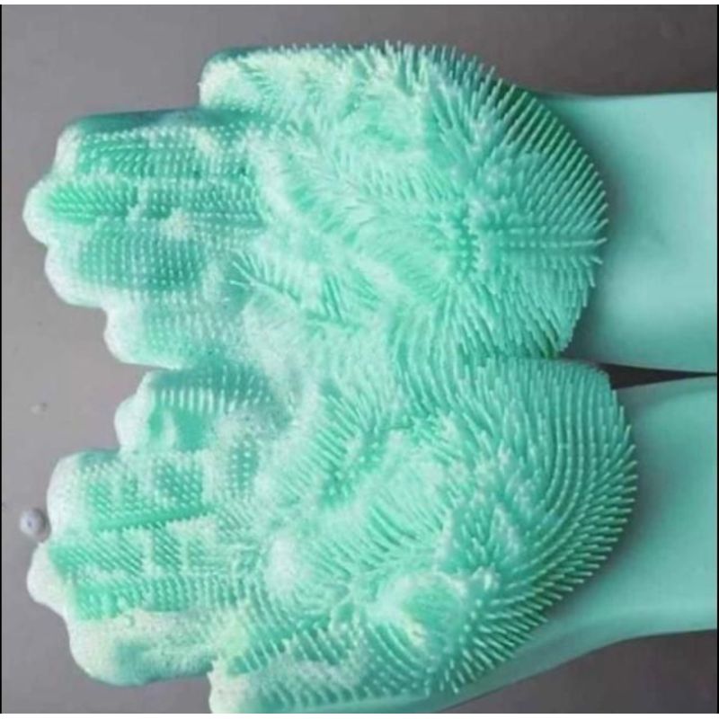 GENERICO - Guantes De Silicona Multiuso Con Cerdas Para Limpieza