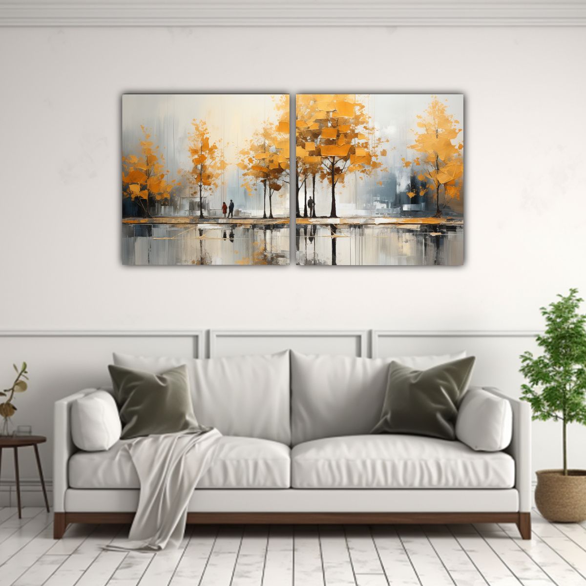 GENERICO - Cuadros Alta Calidad Exposición De árboles 140x70 Cm