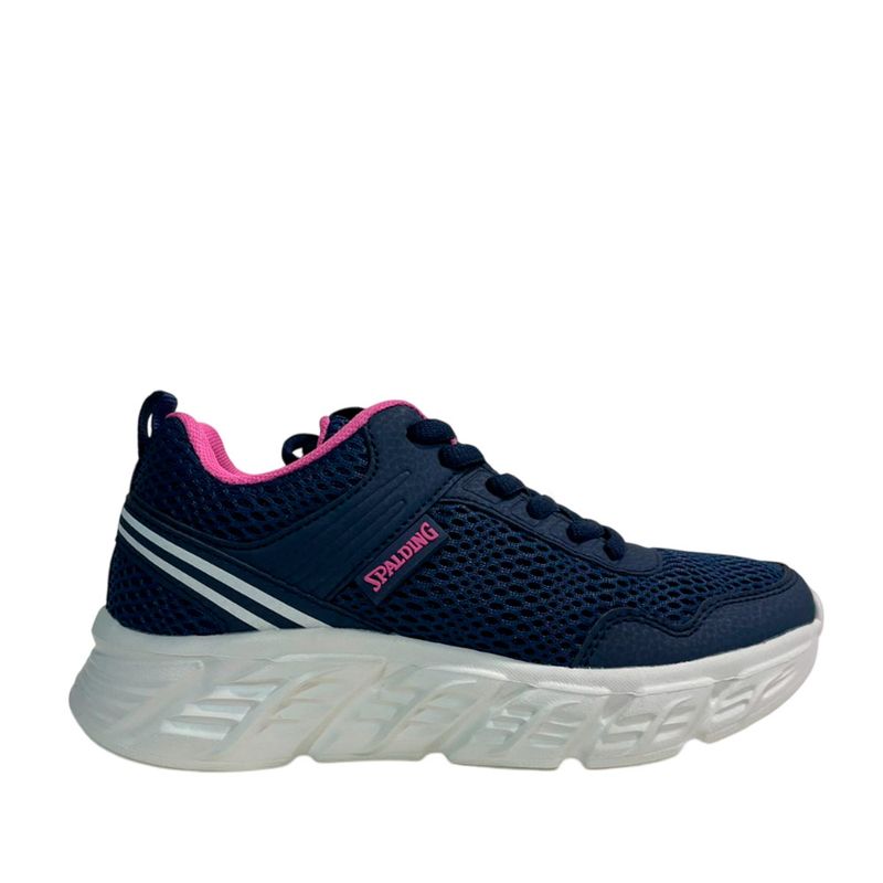 SPALDING - Zapatilla Niñas Spalding Azul Fucsia
