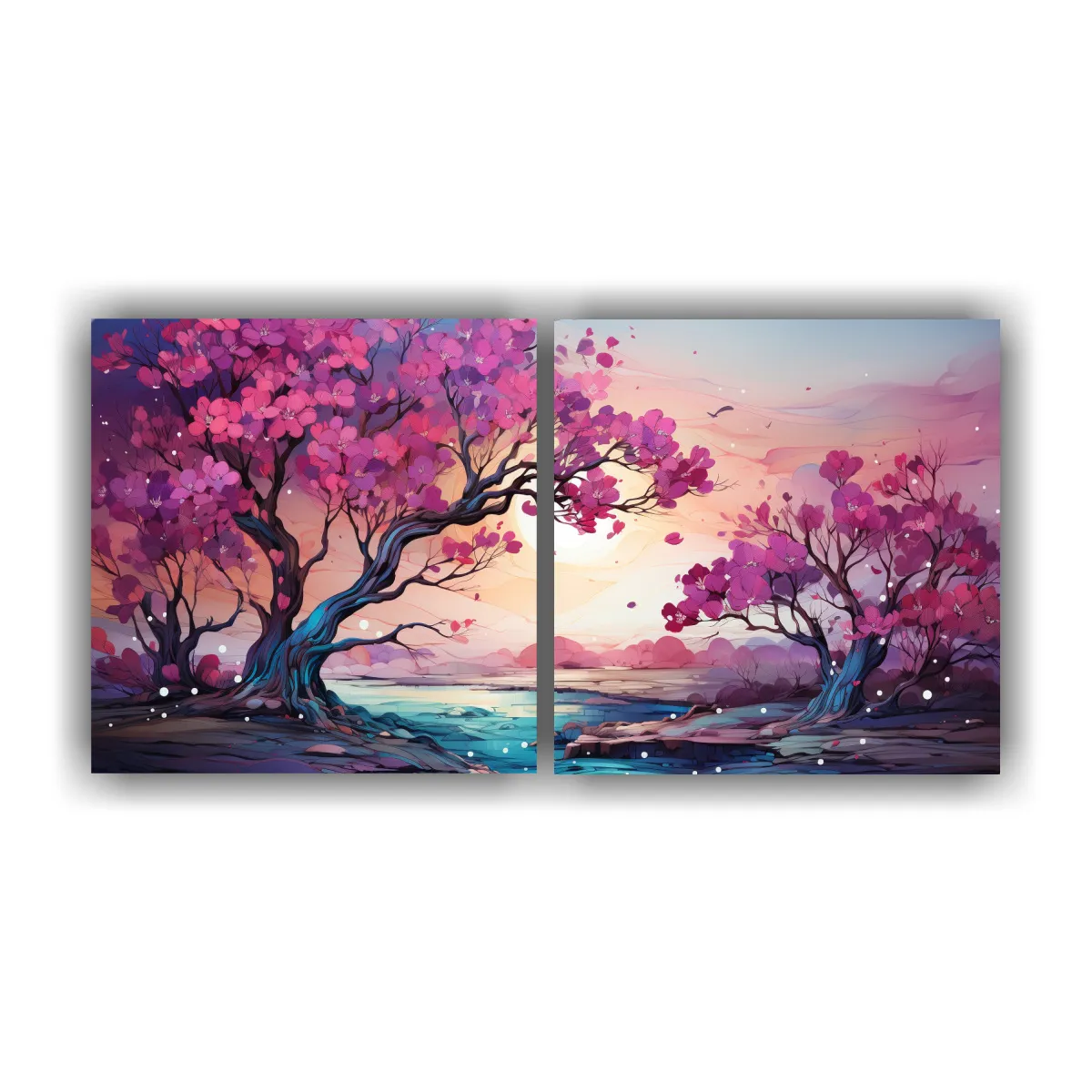GENERICO - Pintura Decorativa Urbana De Un árbol Popular En 140x70 Cm