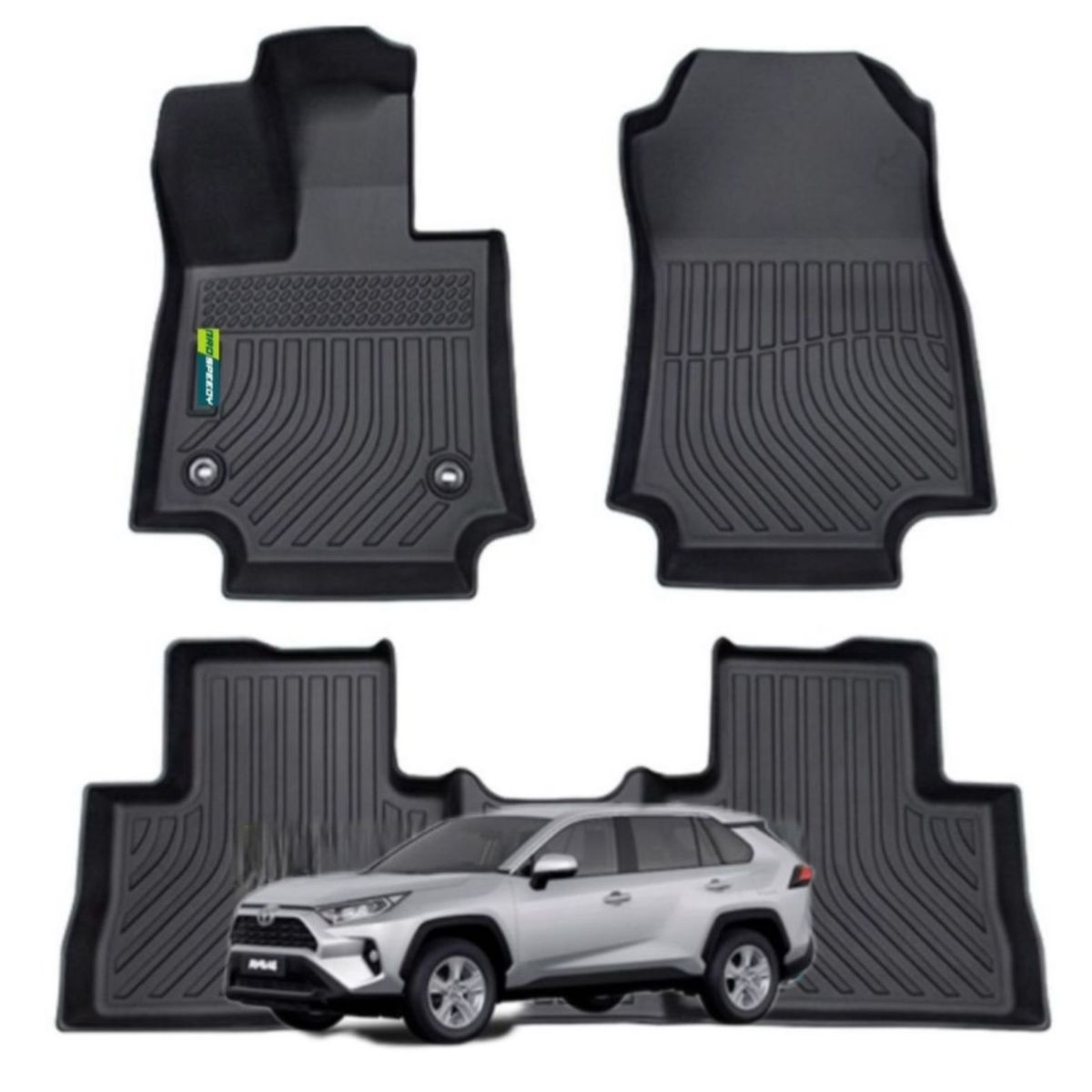 GENERICO - PISOS CALCE PERFECTO PROSPEEDY TOYOTA RAV4 2019-2025 AUTOMÁTICO 3PIEZAS
