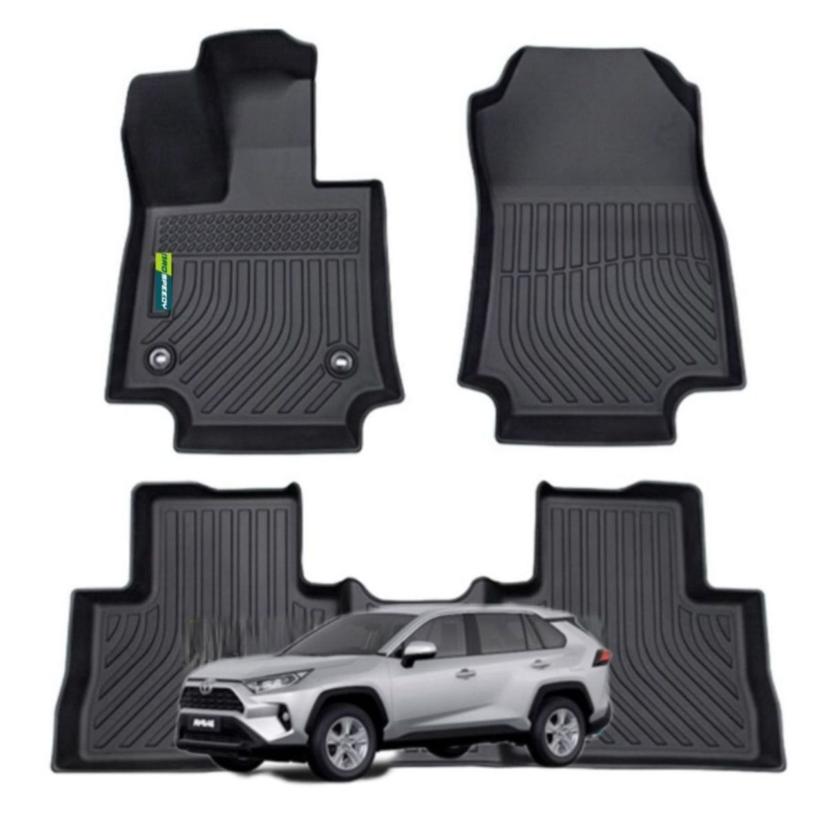 GENERICO - PISOS CALCE PERFECTO PROSPEEDY TOYOTA RAV4 2019-2025 AUTOMÁTICO 3PIEZAS