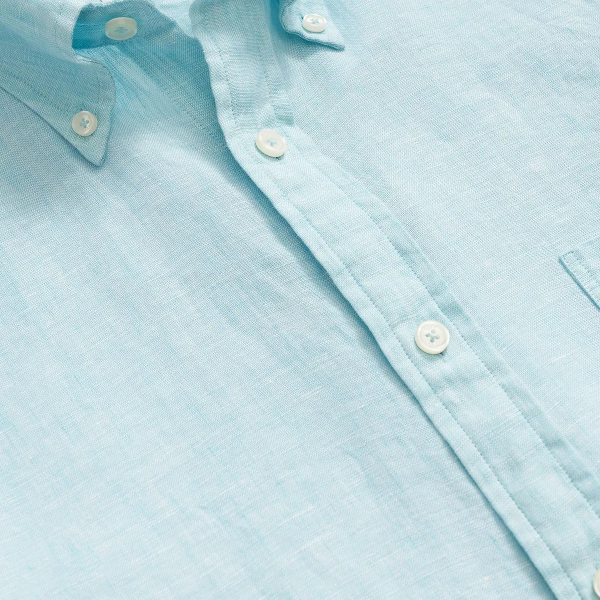 BROOKS BROTHERS - Camisa Hombre Spt Lino  Azul Brooks Brothers