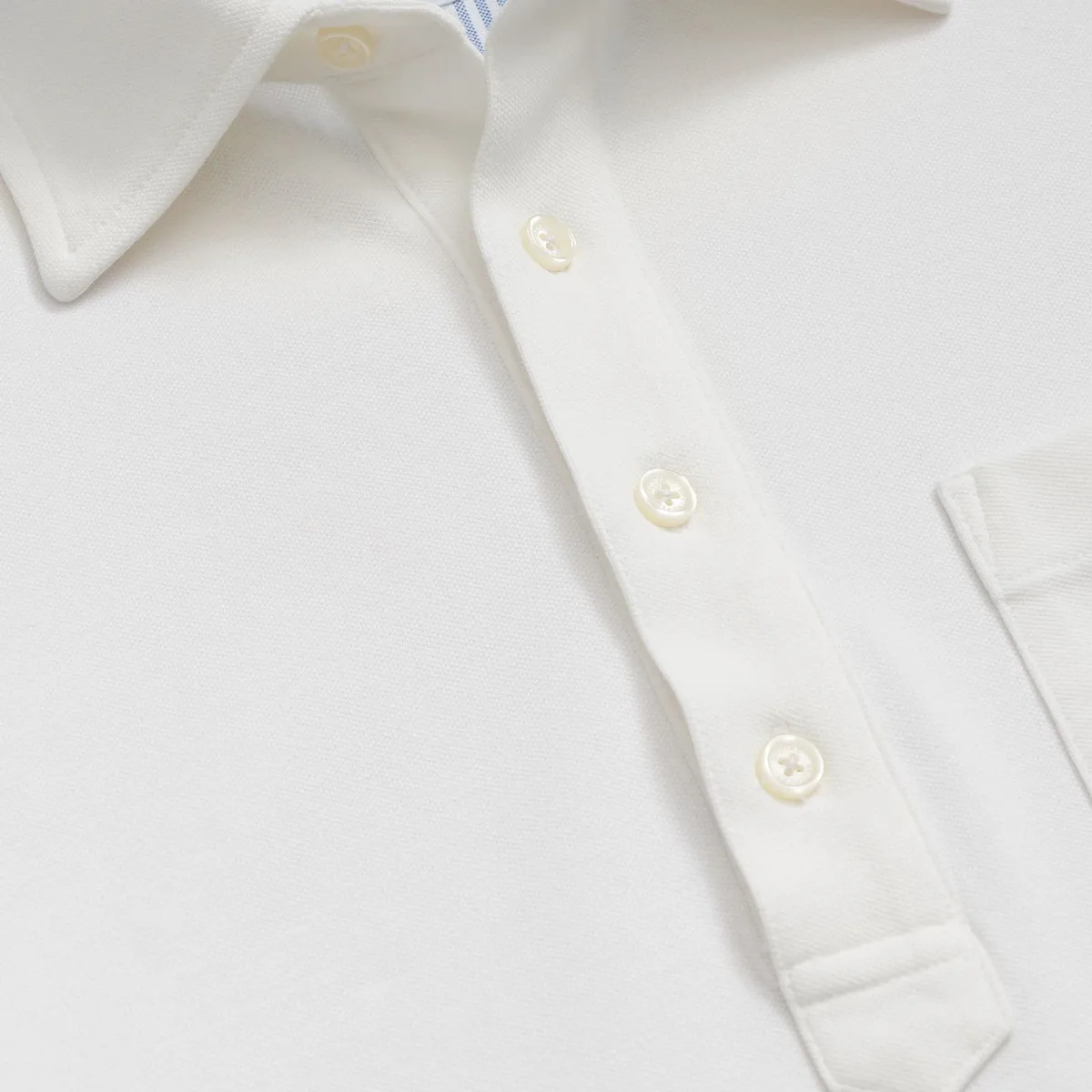 BROOKS BROTHERS - Polera Hombre Garment Dyed Pique Polo Blanco Brooks Brothers