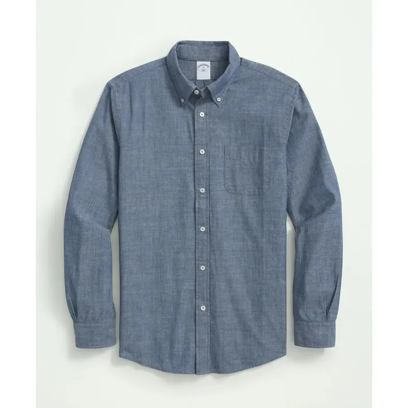 BROOKS BROTHERS - Camisa Hombre Spt Ctn Chambray Azul Brooks Brothers