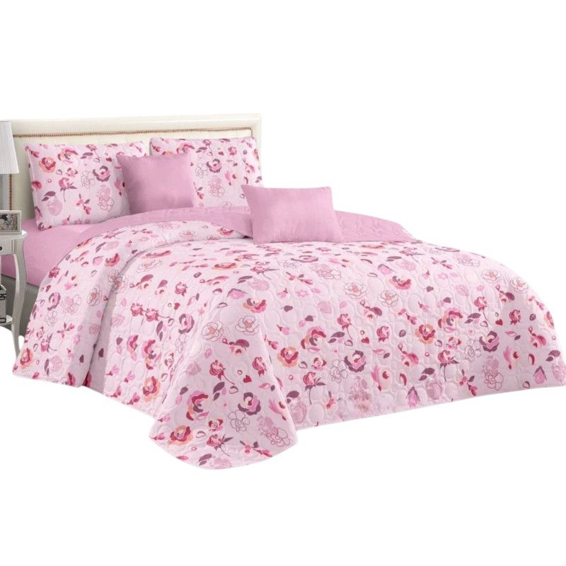 GENERICO - Cobertor Quilt De Verano Cubrecama 2 Plazas Colcha 230x250cm GS