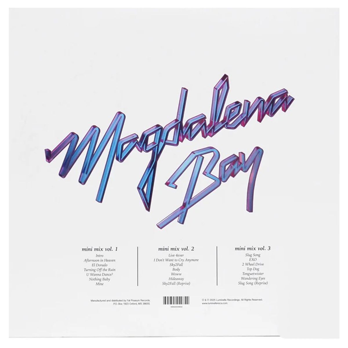 GENERICO - Magdalena Bay - Mini Mix Vol 1-3 - Vinilo Doble