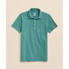 BROOKS BROTHERS - Polera Hombre Garment Dyed Pique Polo Verde