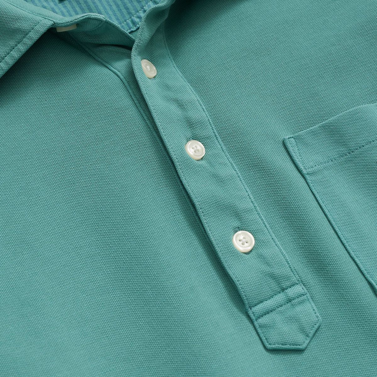 BROOKS BROTHERS - Polera Hombre Garment Dyed Pique Polo Verde Brooks Brothers