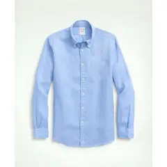 BROOKS BROTHERS - Camisa Hombre Spt Lino Azul