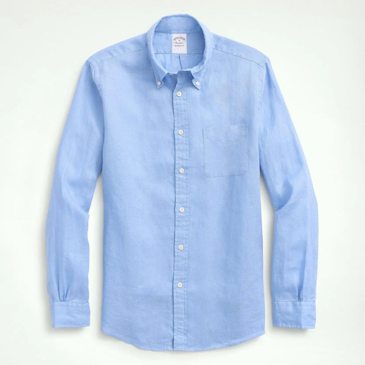 BROOKS BROTHERS - Camisa Hombre Spt Lino  Azul Brooks Brothers