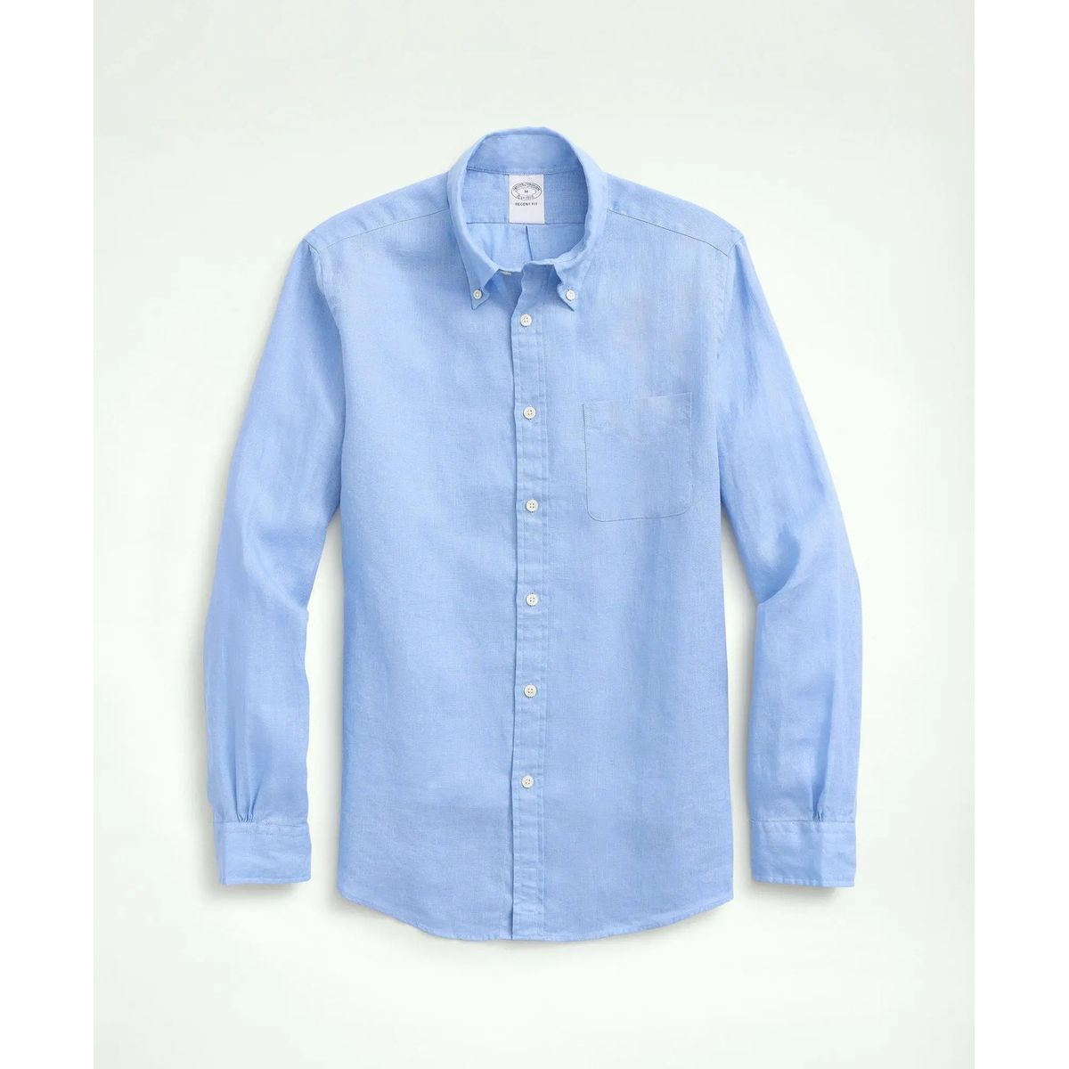 BROOKS BROTHERS - Camisa Hombre Spt Lino  Azul Brooks Brothers