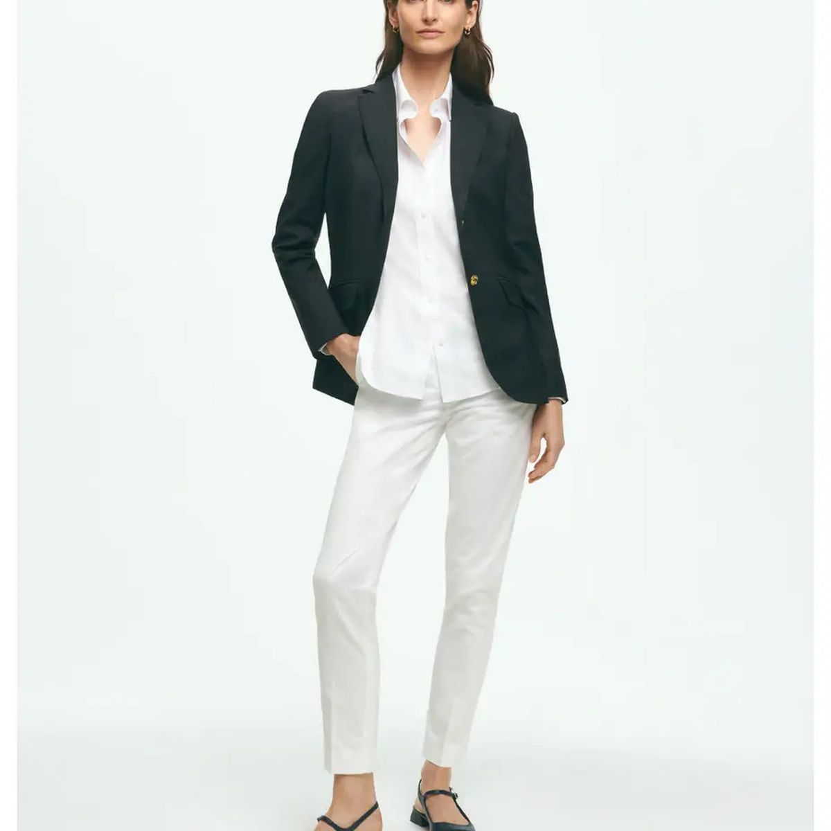 BROOKS BROTHERS - Chaqueta Mujer Tc Wv 2B Gld Azul Brooks Brothers