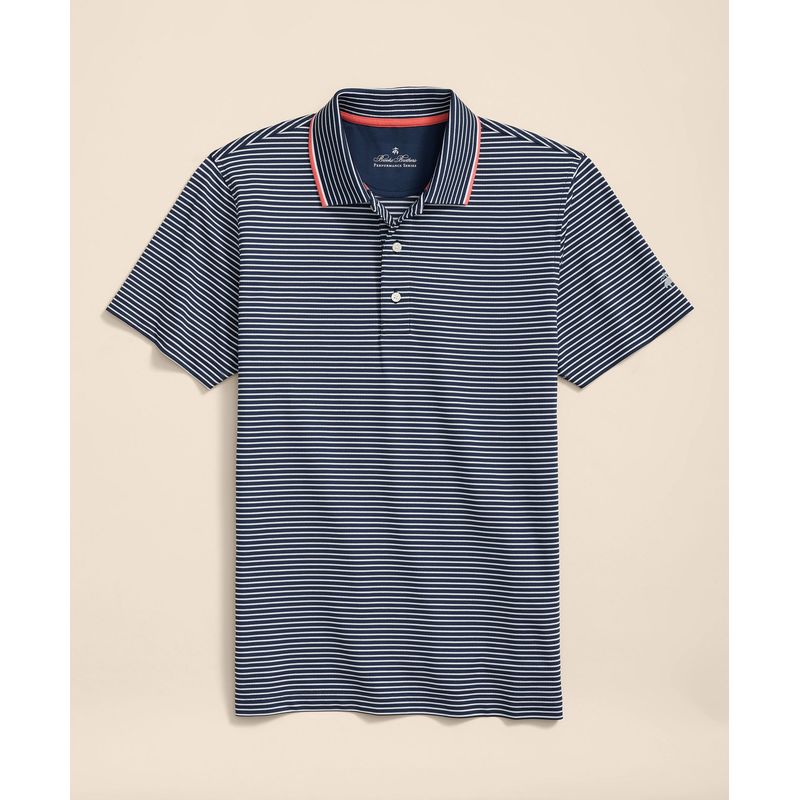 BROOKS BROTHERS - Polera Hombre Perf Novelty Collar Polo Azul Brooks Brothers