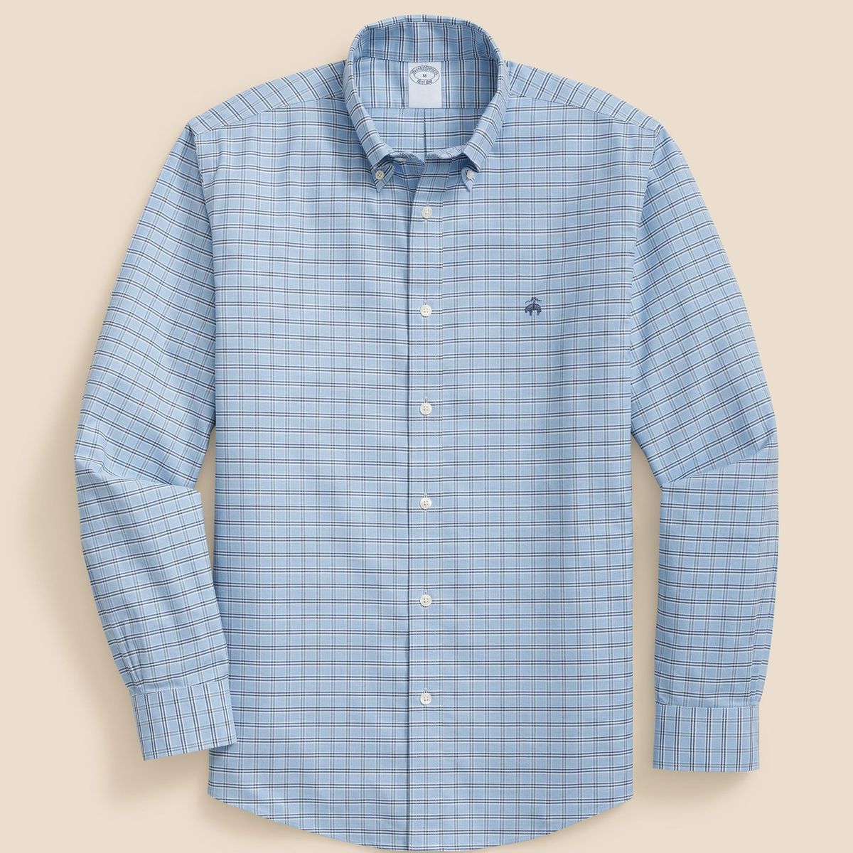 BROOKS BROTHERS - Camisa Hombre Spt Str Ni Ox Checks Azul Brooks Brothers