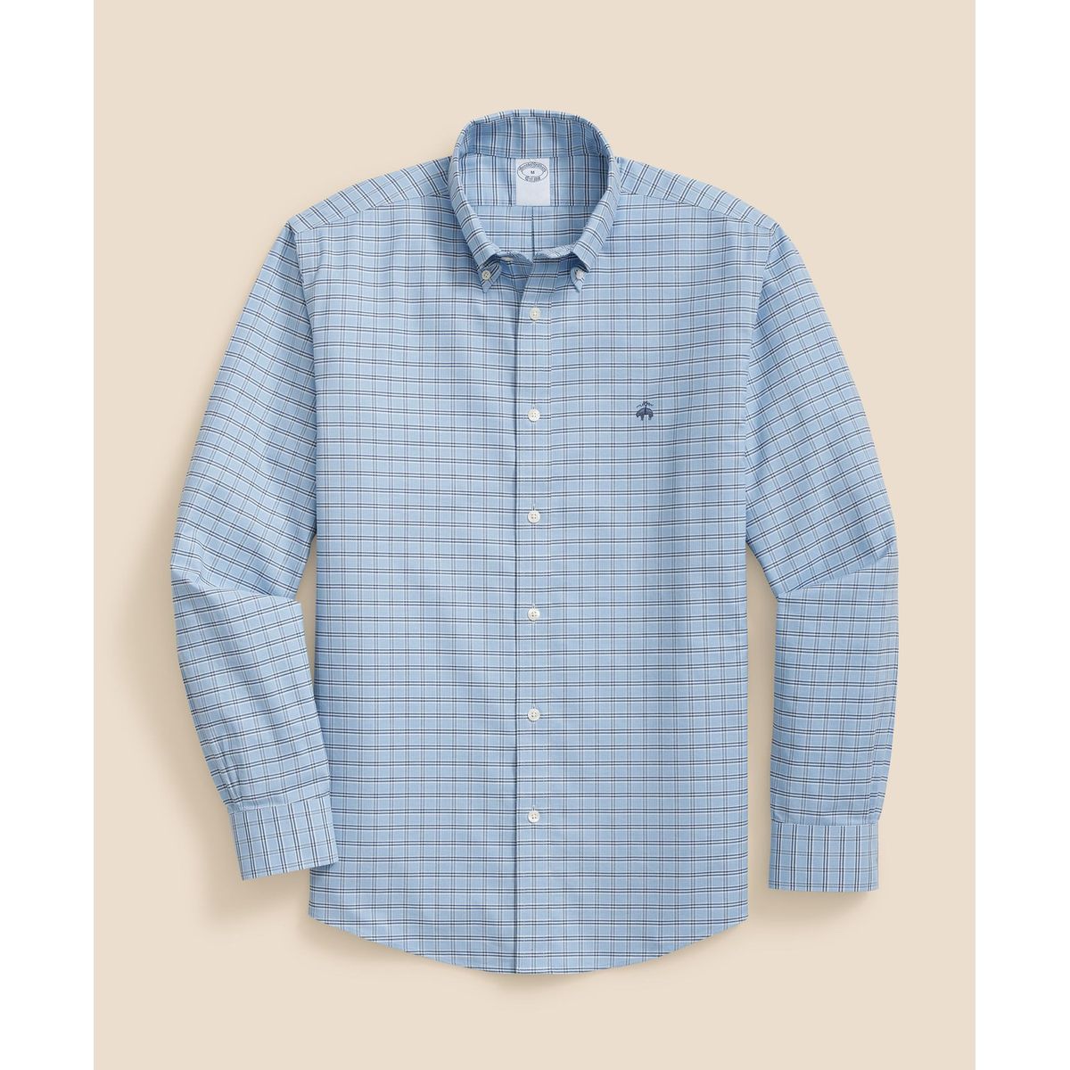 BROOKS BROTHERS - Camisa Hombre Spt Str Ni Ox Checks Azul Brooks Brothers