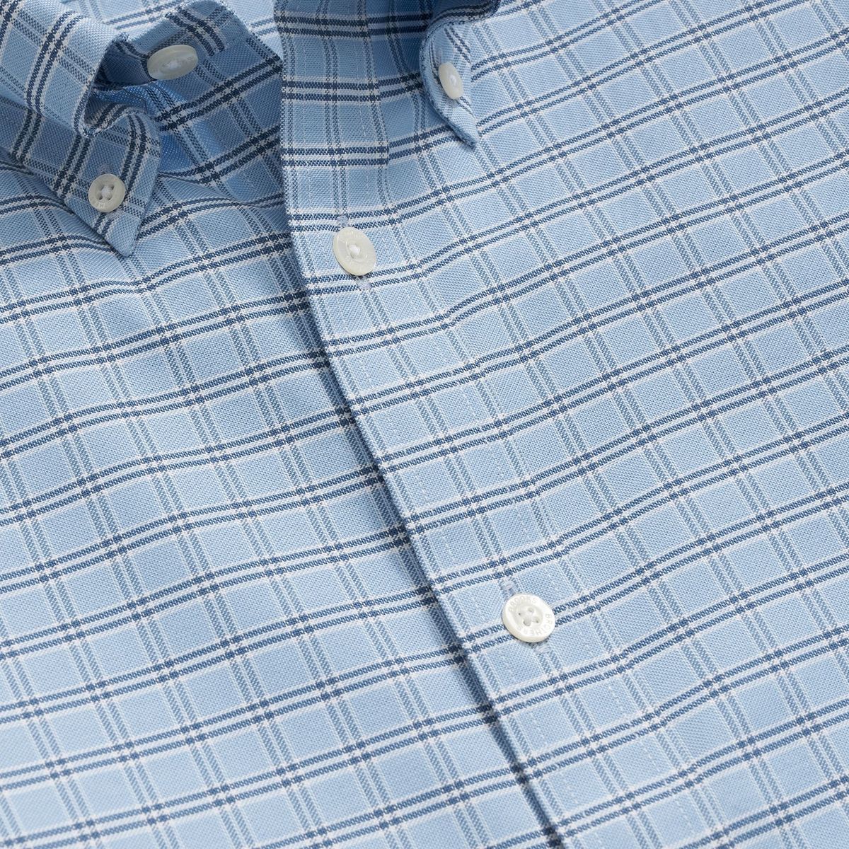 BROOKS BROTHERS - Camisa Hombre Spt Str Ni Ox Checks Azul Brooks Brothers
