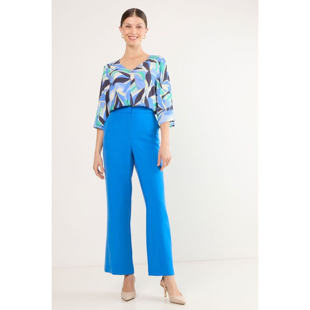 MA GRIFFE - Pantalon Mujer Azul Magriffe