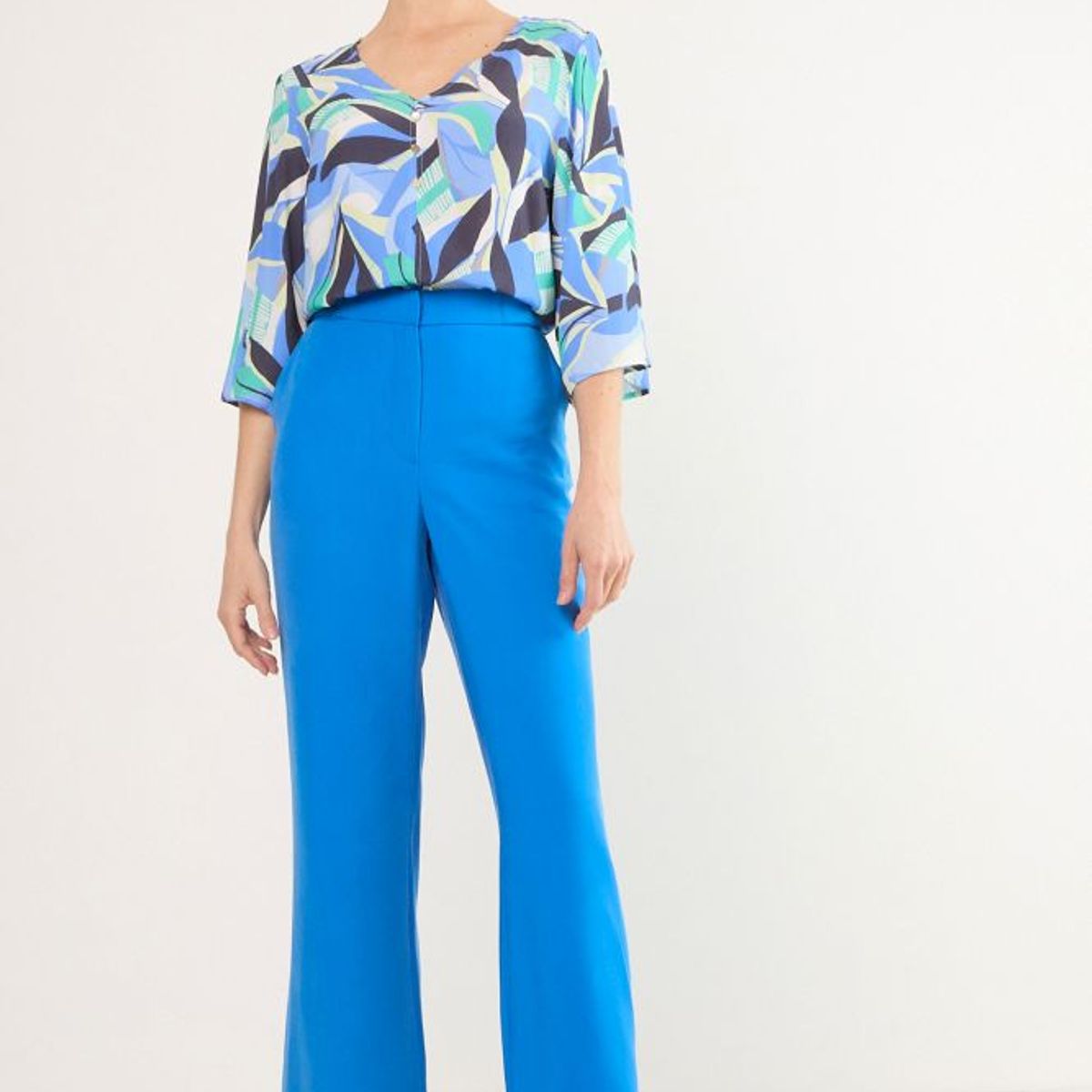 MA GRIFFE - Pantalon Mujer Azul Magriffe