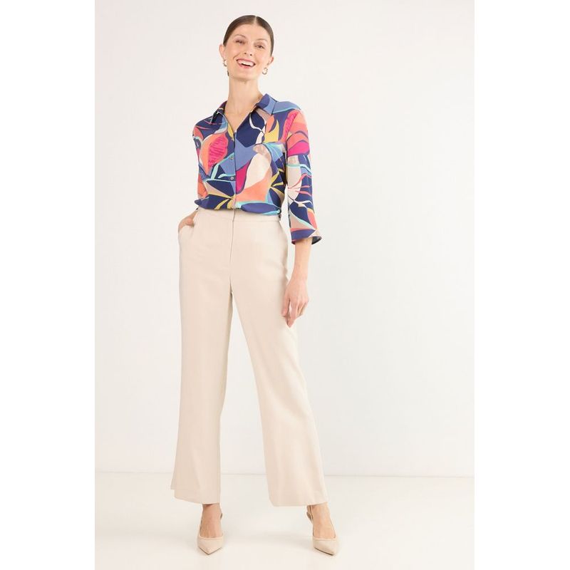 MA GRIFFE - Pantalon Mujer Beige Magriffe