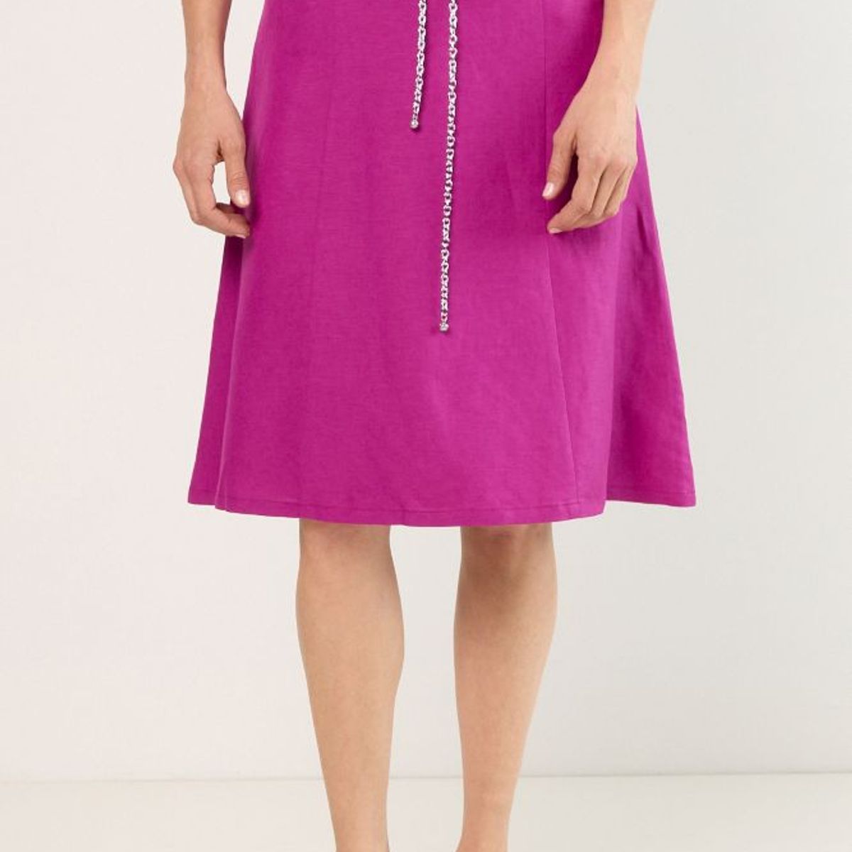 MA GRIFFE - Falda Larga Mujer Violeta Magriffe