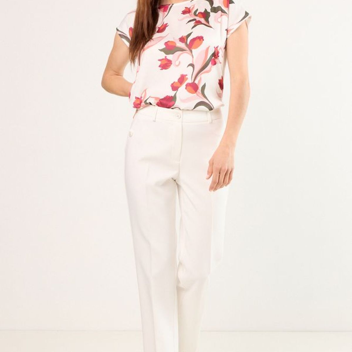 MA GRIFFE - Pantalon Mujer Blanco Magriffe