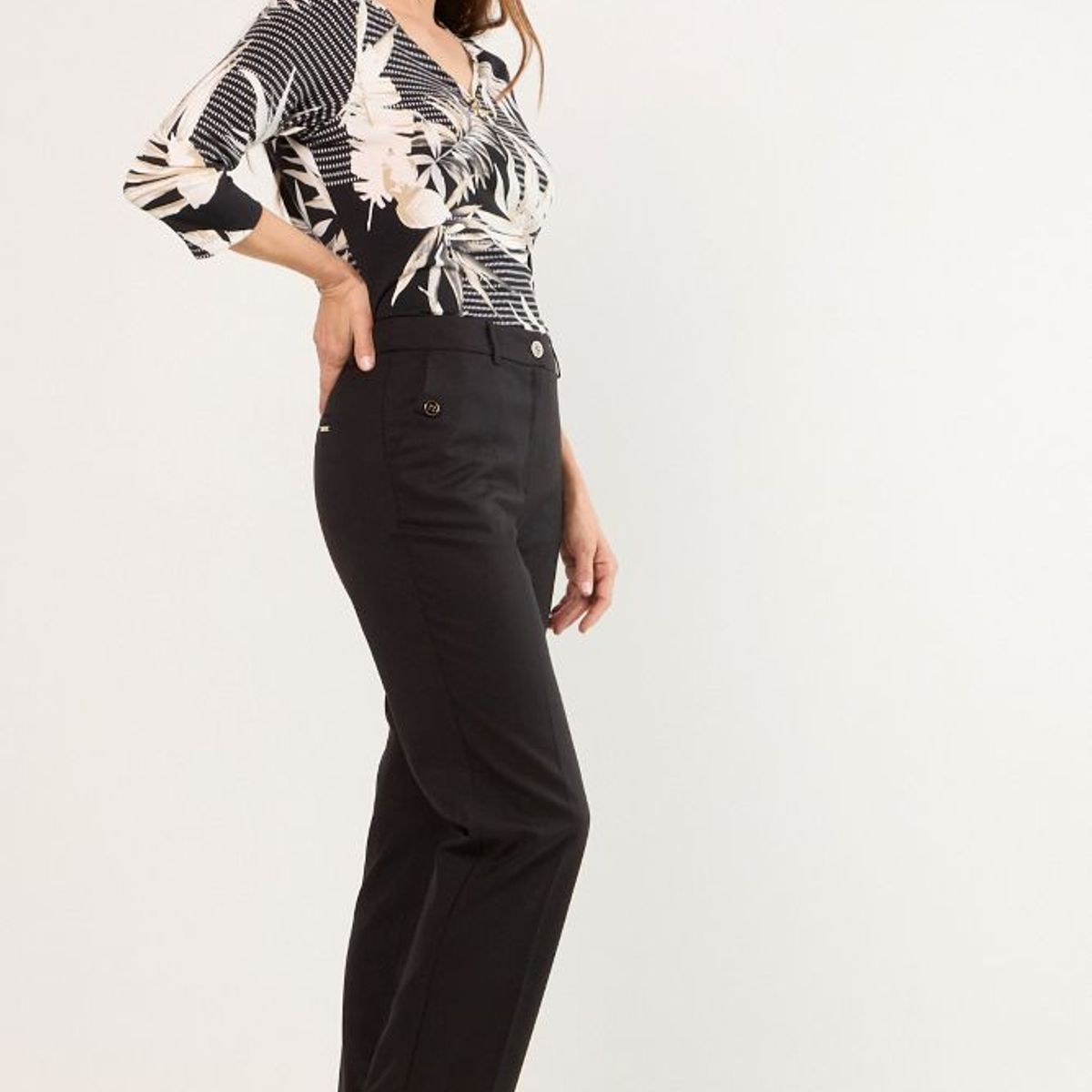 MA GRIFFE - Pantalon Mujer Negro Magriffe